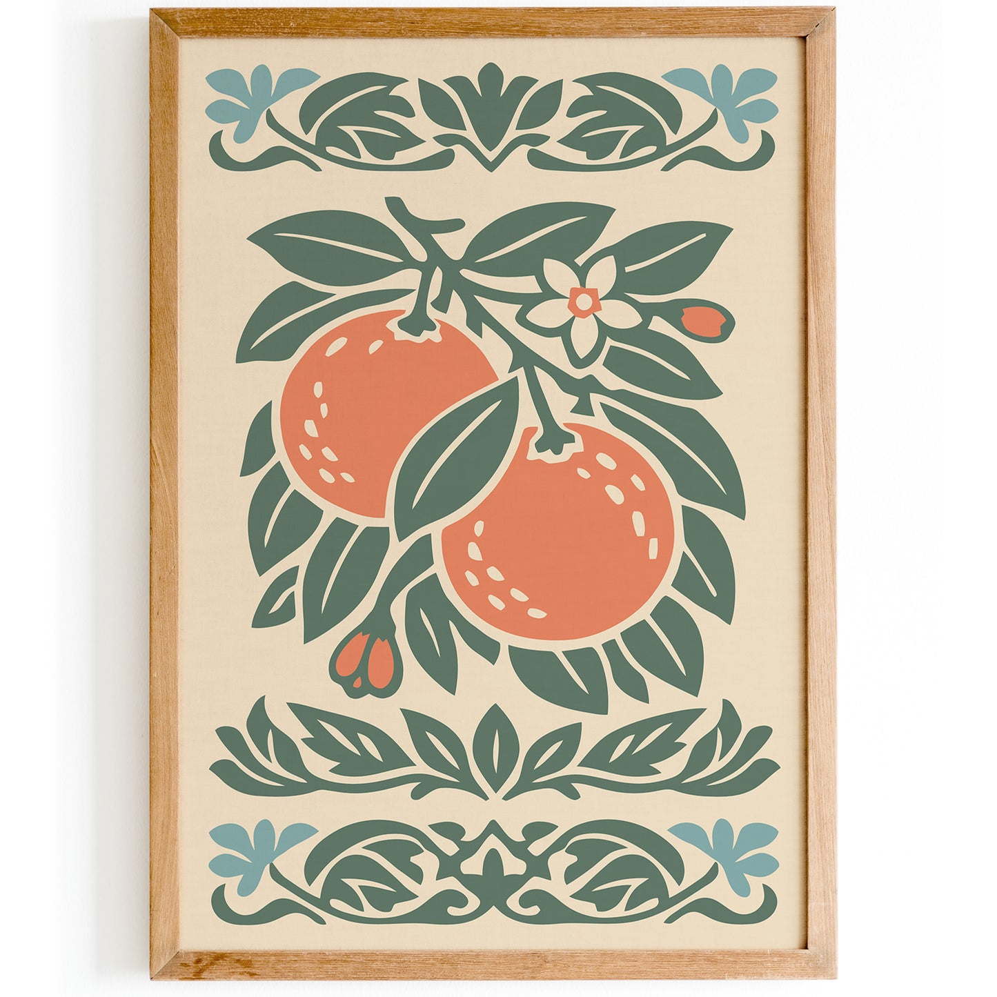 Orange Poster – Retro Kitchen Wall Art
