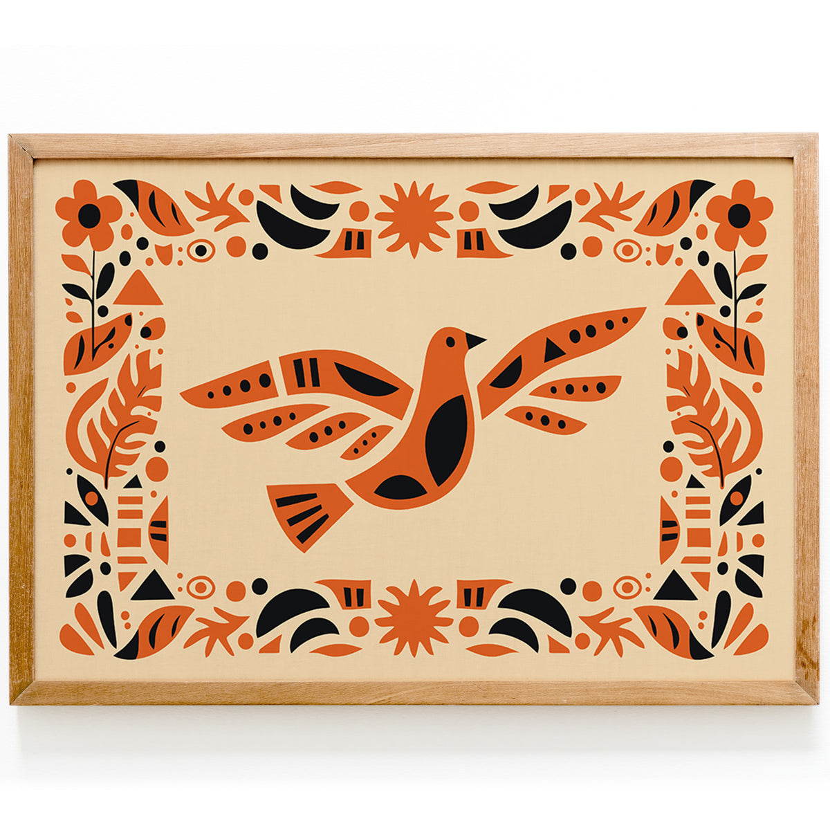 Afrohemian Bird Boho Art Poster