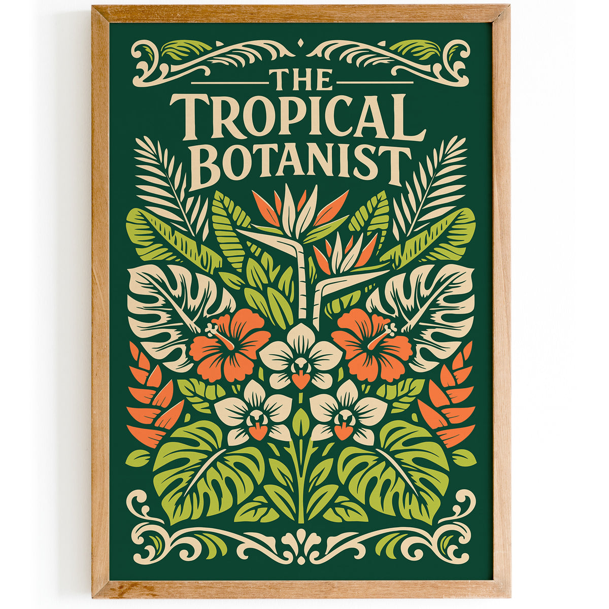 Tropical Botanist Botanical Art Poster