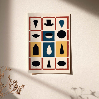 Retro Form Study Wall Art