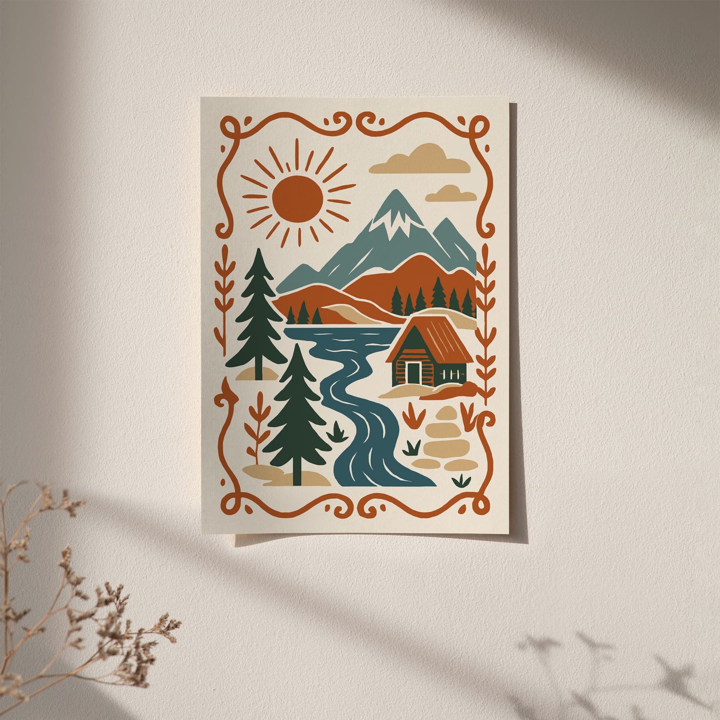 Nordic Architecture Print - Scandinavian Cityscape Art