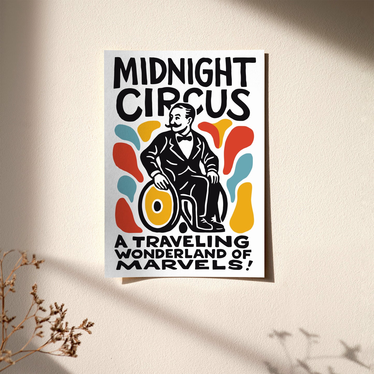 Midnight Circus Retro Show Poster