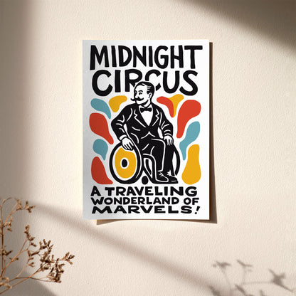 Midnight Circus Retro Show Poster