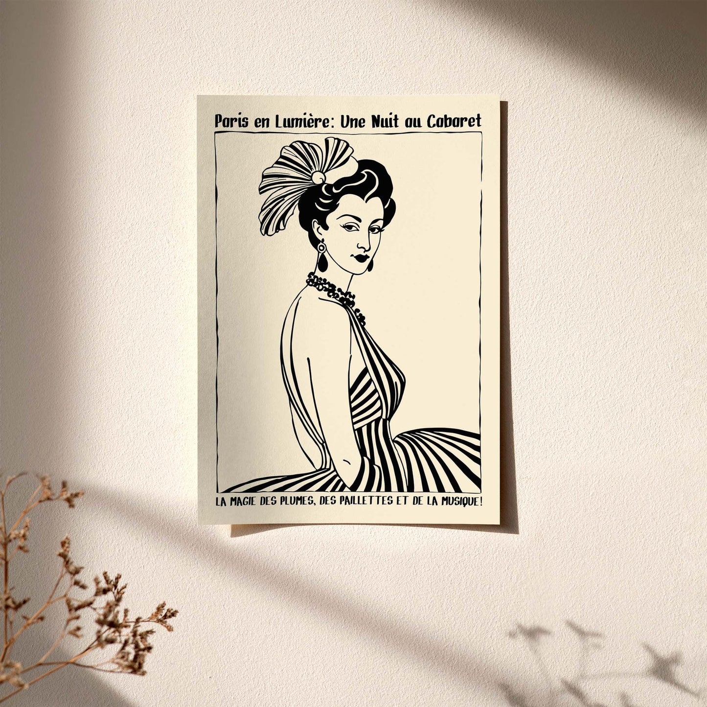 Paris Cabaret Night Poster Print