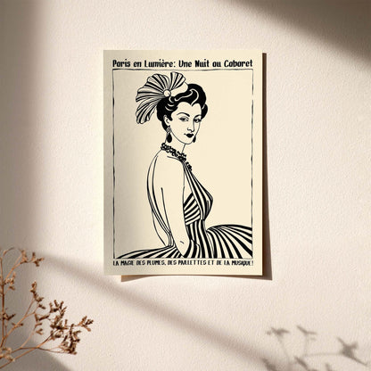 Paris Cabaret Night Poster Print