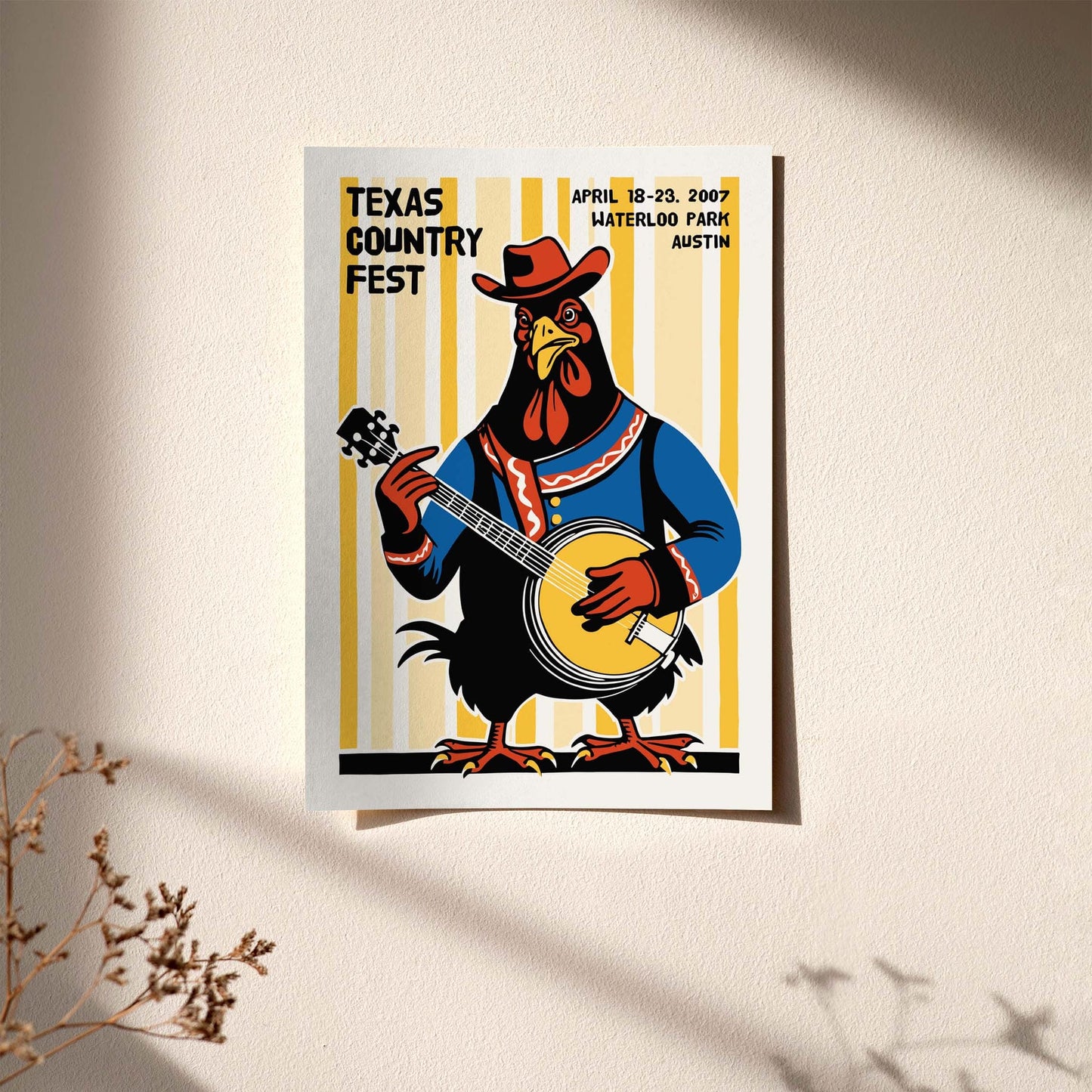 Texas Country Fest Poster Print