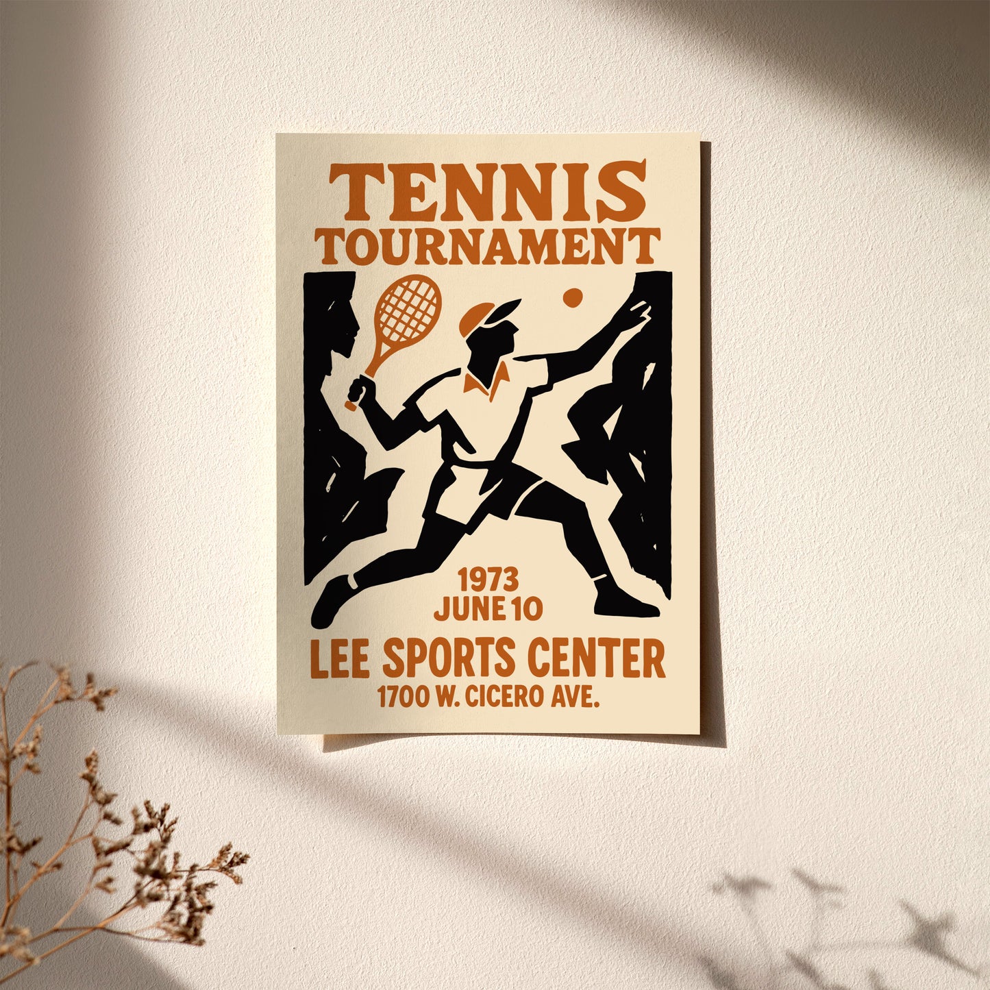 Tennis Tournament 1973 Poster