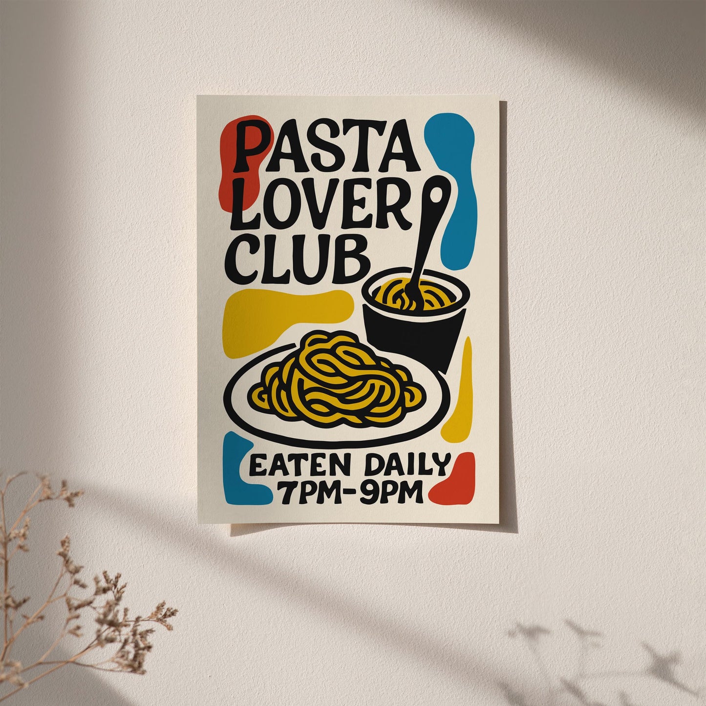 Pasta Lover Club Poster