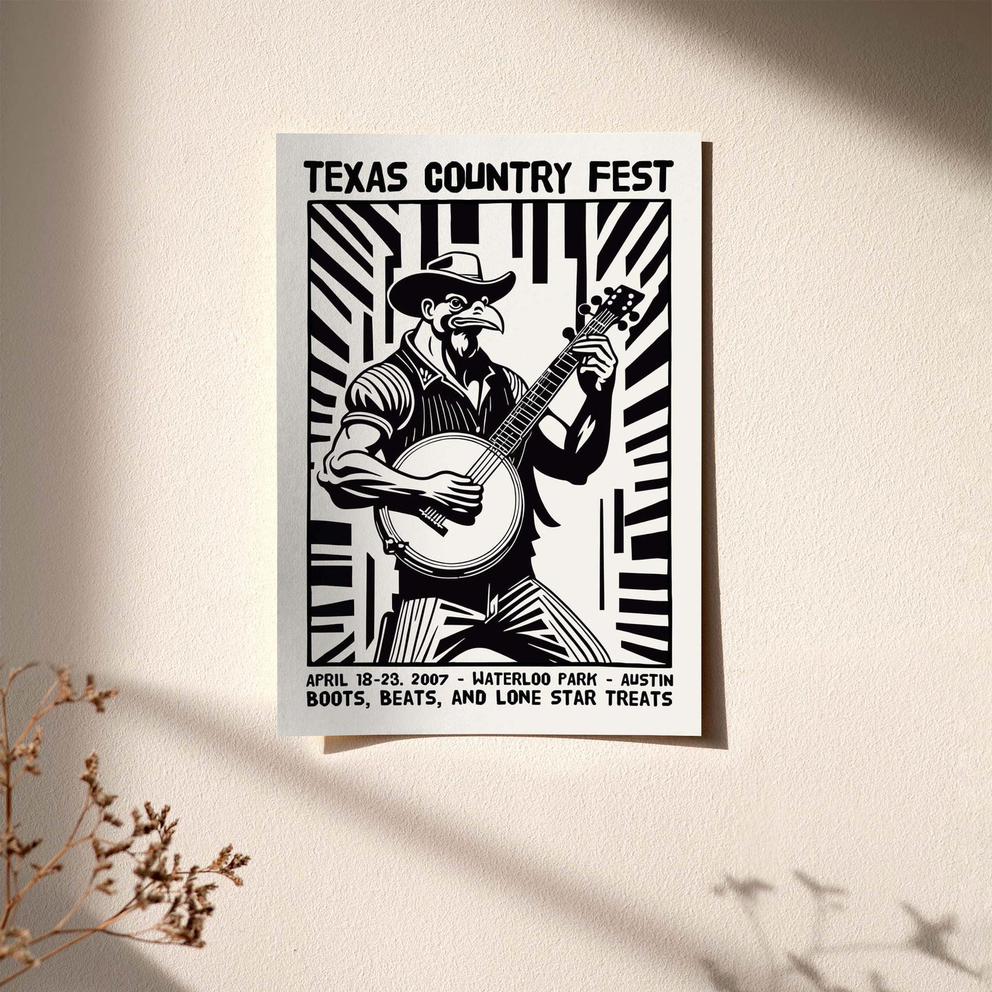 Texas Country Fest Poster Print