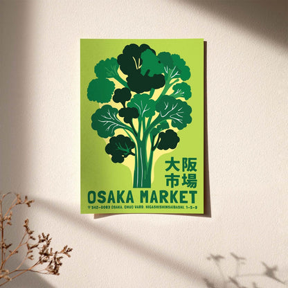 Osaka Market Broccoli Poster Print