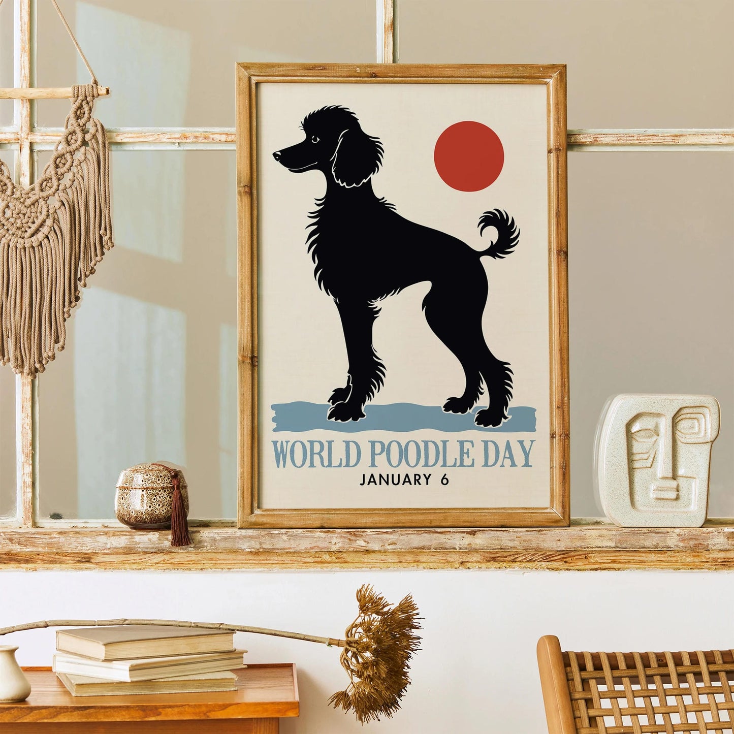 World Poodle Day Minimalist Art
