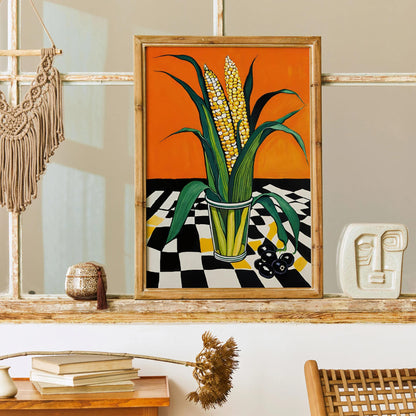 Corn & Olives Bold Kitchen Poster