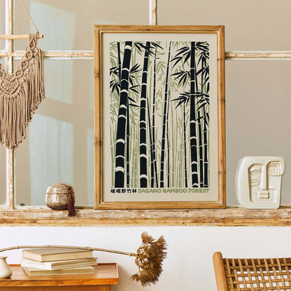 Kyoto Sagano Bamboo Grove Wall Art Print