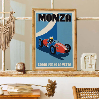 Monza Vintage Racing Poster
