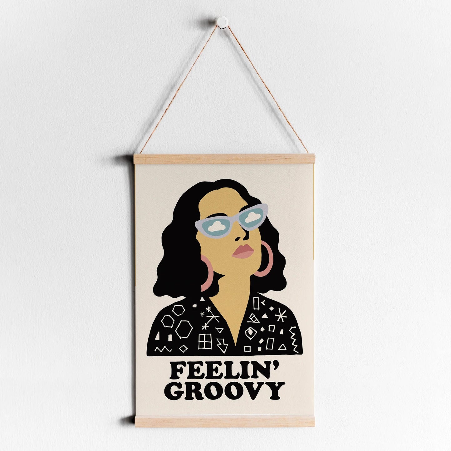 Feelin' Groovy Quote Poster