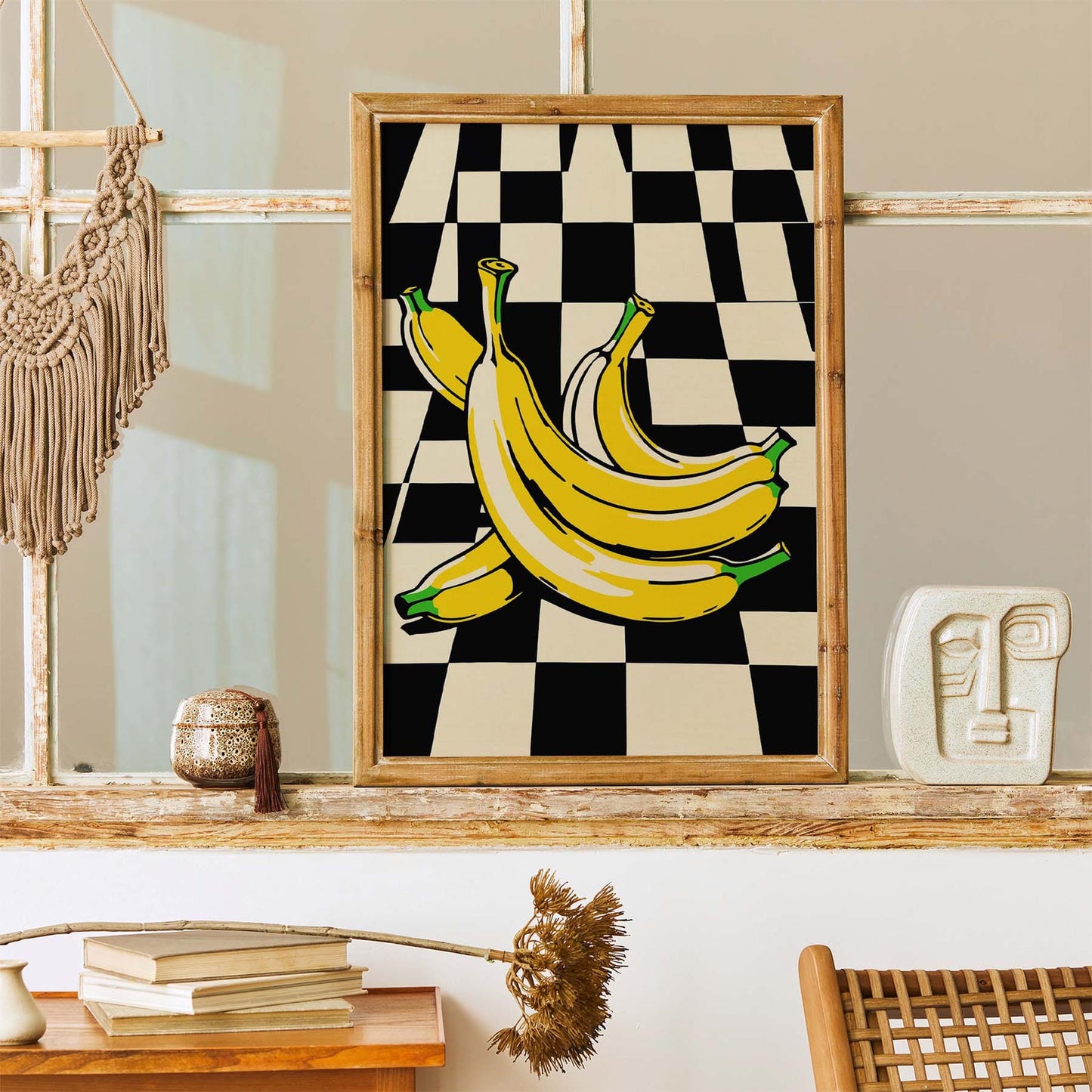 Pop Art Banana Kitchen Wall Print