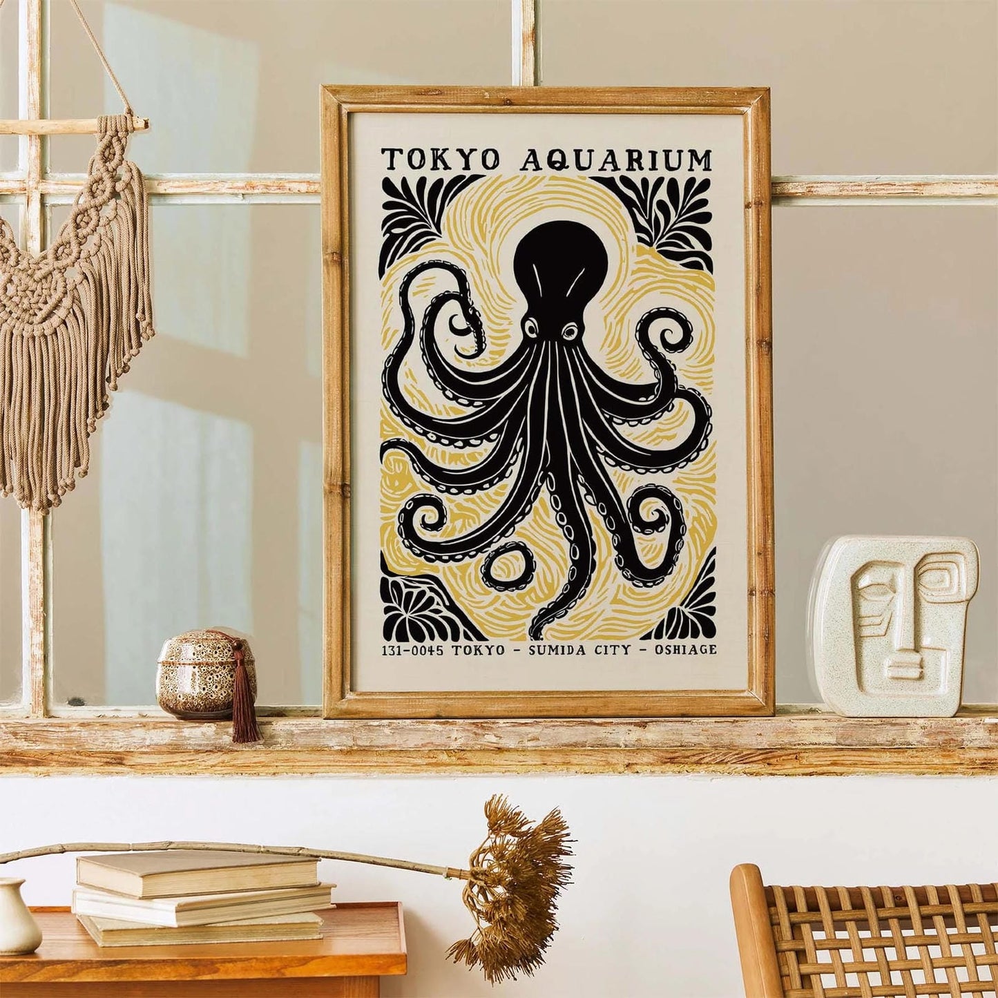 Tokyo Octopus Poster Print