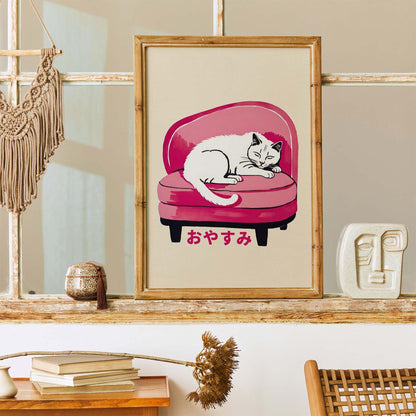 Japanese Cat Wall Art