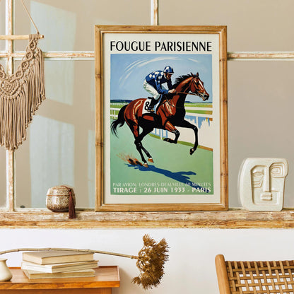 Vintage Paris Horse Racing Poster