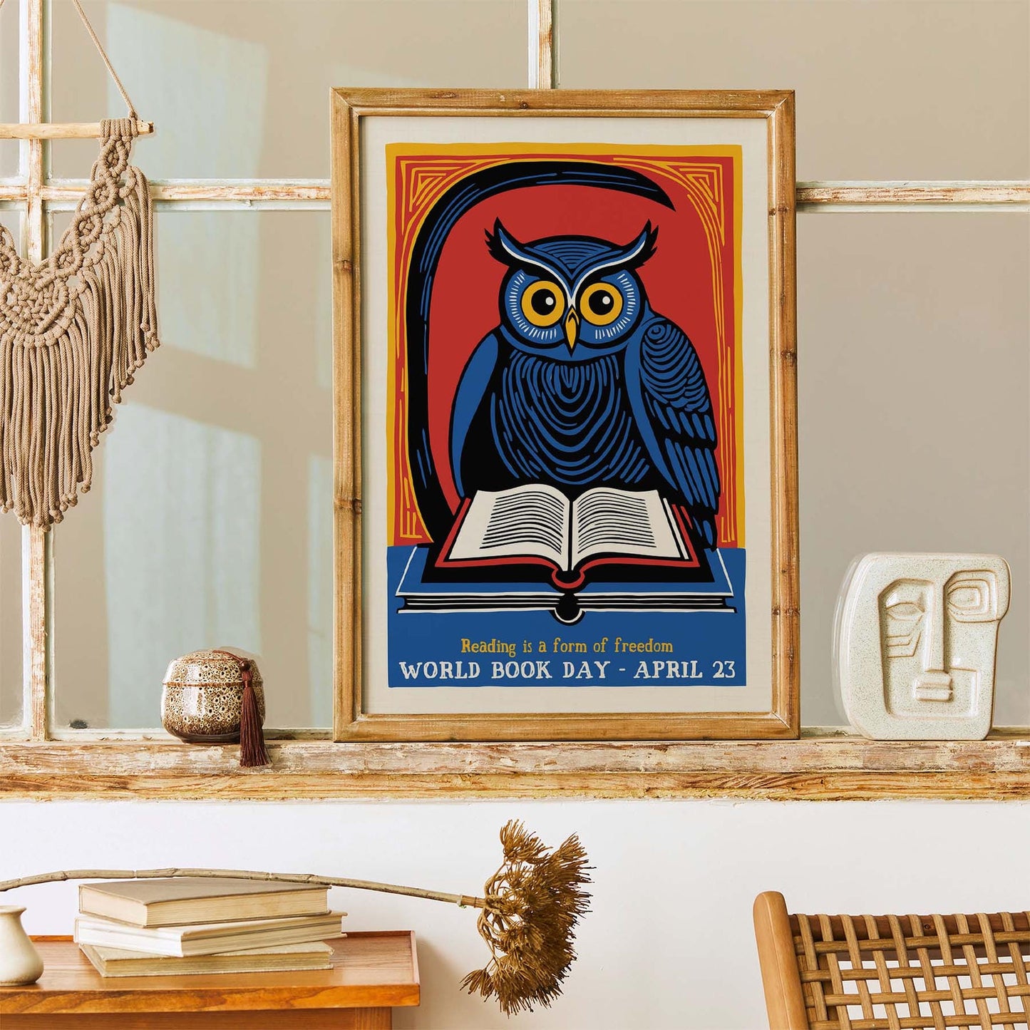 Reading Is Freedom Art Print