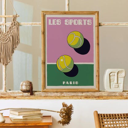Les Sports Tennis Paris Wall Art