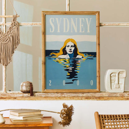 Sydney 2000 Swimmer Poster Print