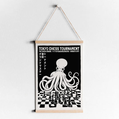 Tokyo Chess Tournament Octopus Print