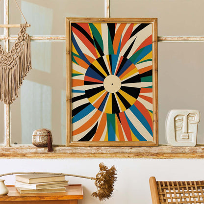 Color Burst Vinyl Poster