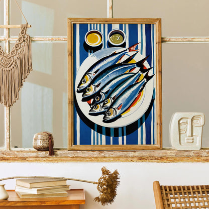 Fresh Sardines & Sauces Art Print