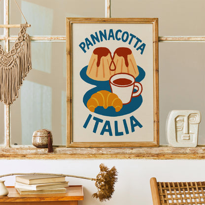 Panna Cotta Italia Poster - Kitchen Wall Art Print