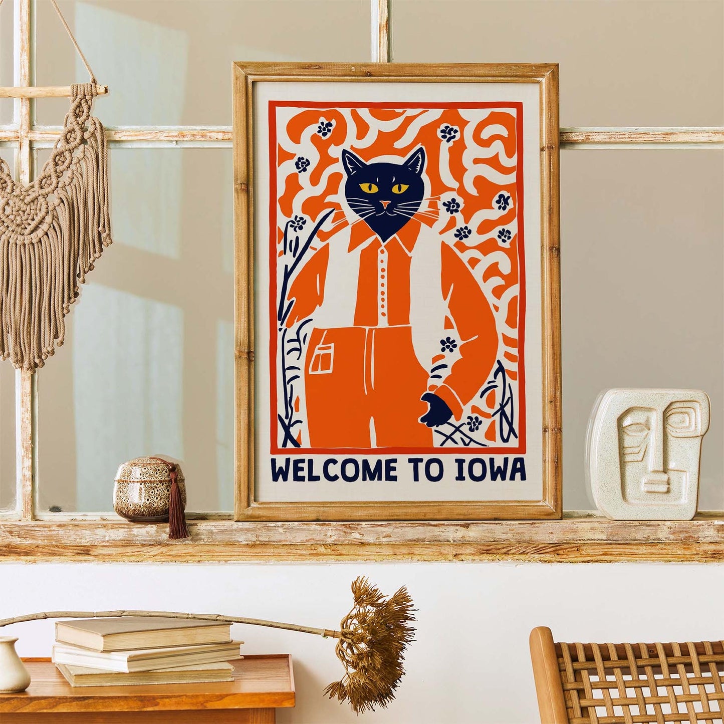 Welcome to Iowa Cat Poster