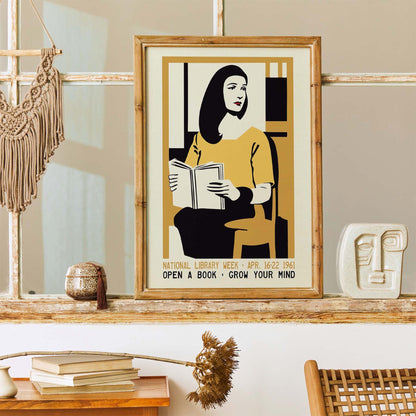 Open a Book Vintage Poster