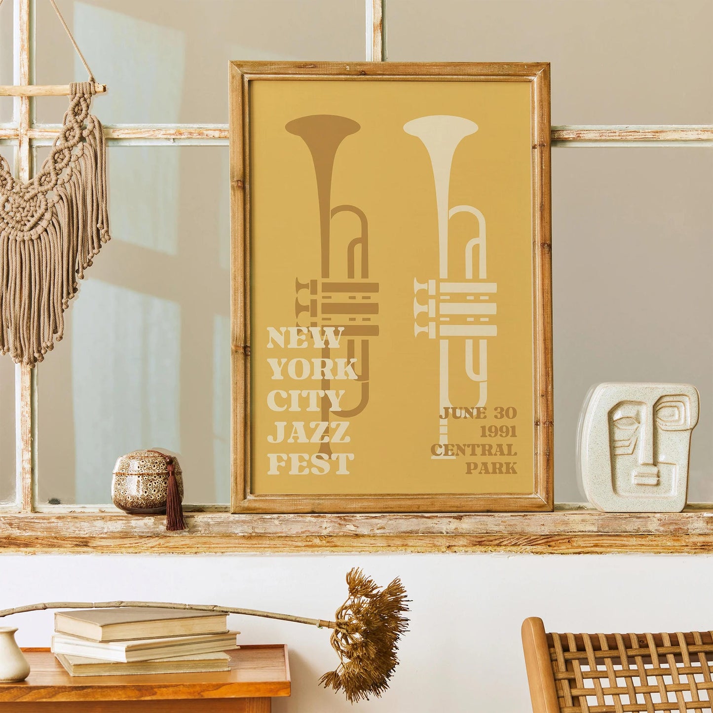 New York Jazz Music Poster Print