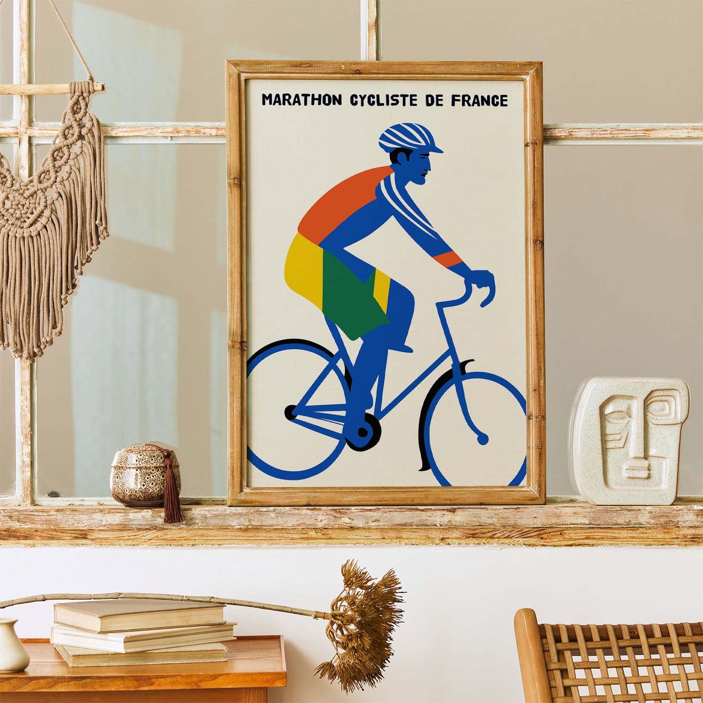 French Cycling Poster Print