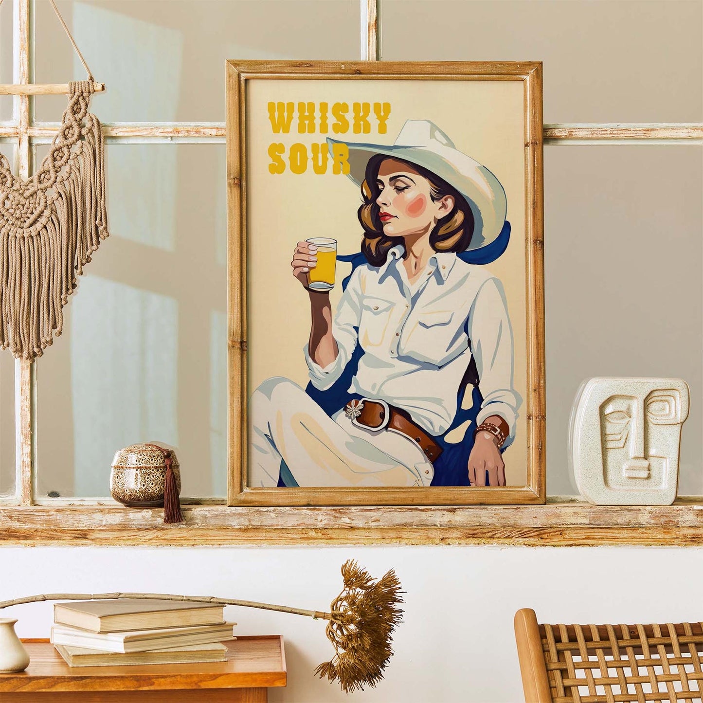 Whisky Sour Cowgirl Poster