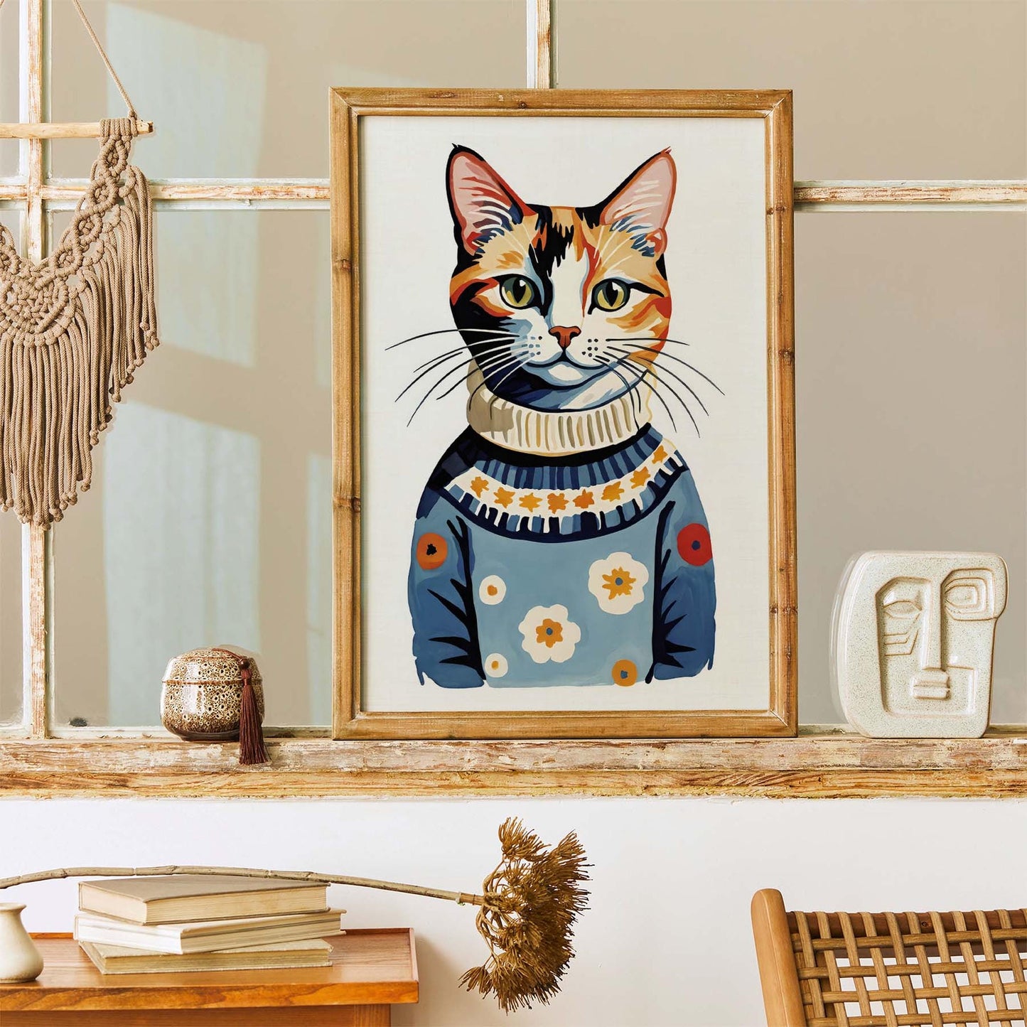 Winter Whimsy Feline Art