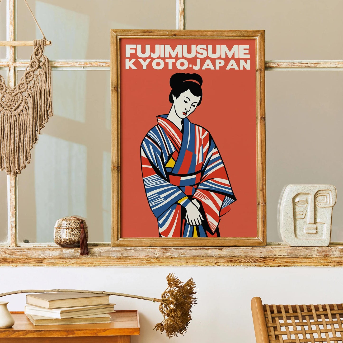 Fujimusume Kyoto Geisha Art Print