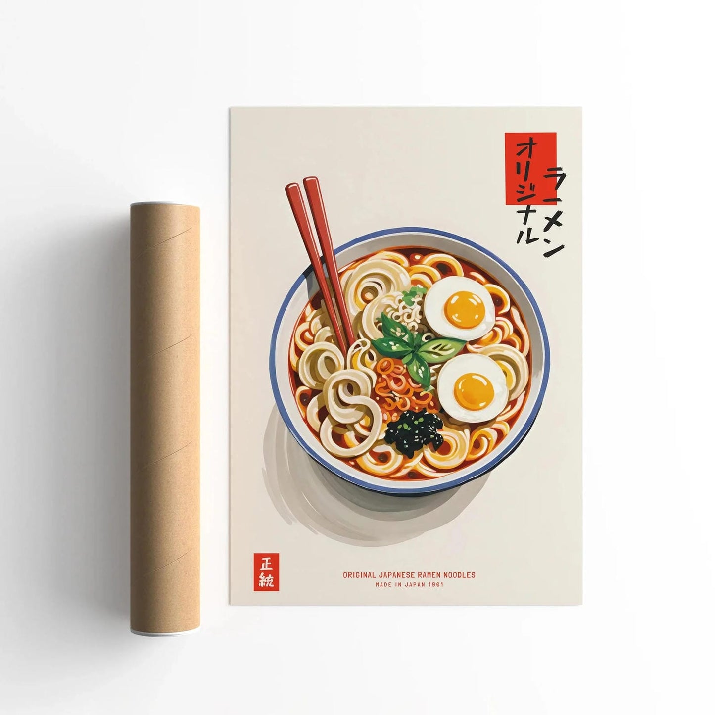 Classic Japanese Ramen Bowl Art Print