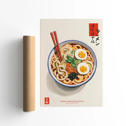 Classic Japanese Ramen Bowl Art Print