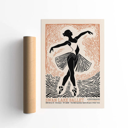Swan Lake Ballet Poster Print