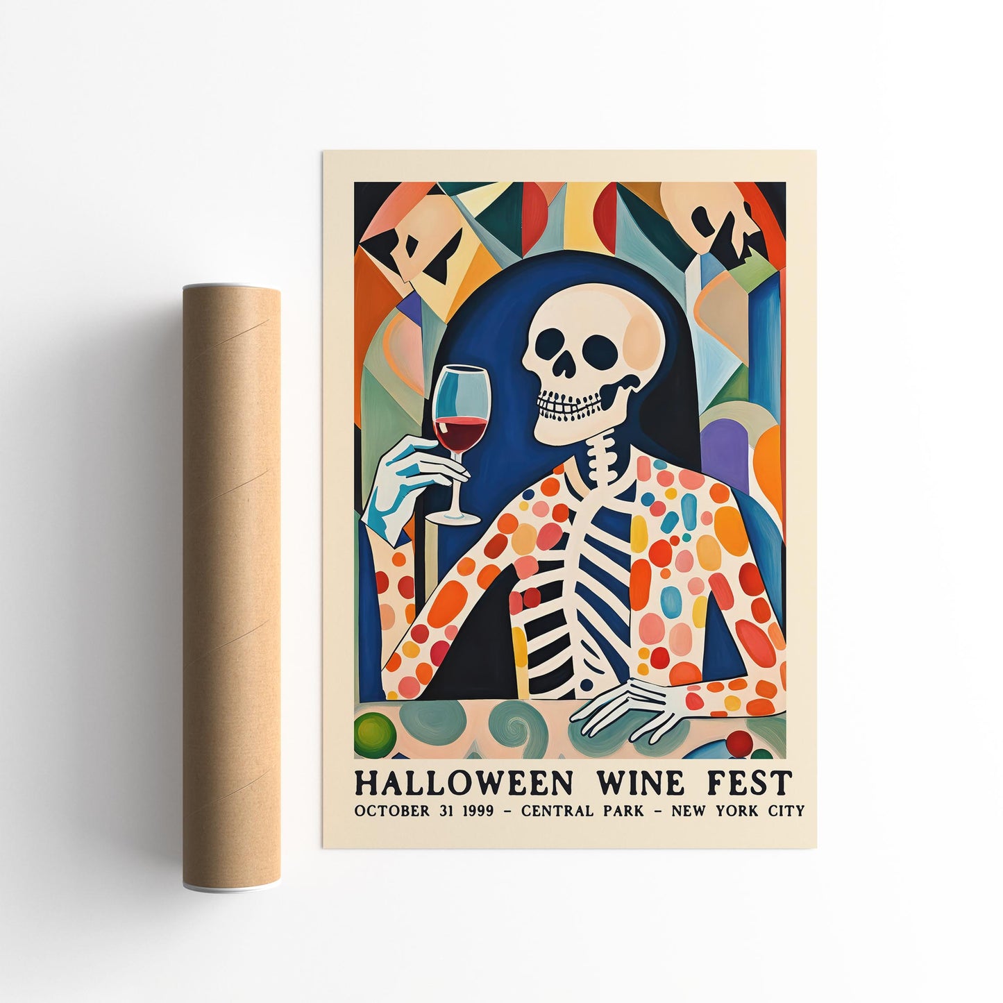 Halloween Wine Fest Poster Print