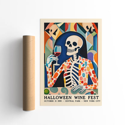 Halloween Wine Fest Poster Print