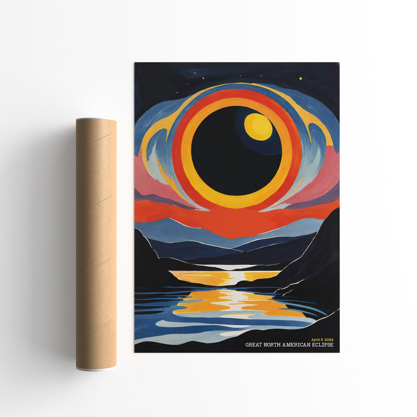 Great North American Eclipse Art Print