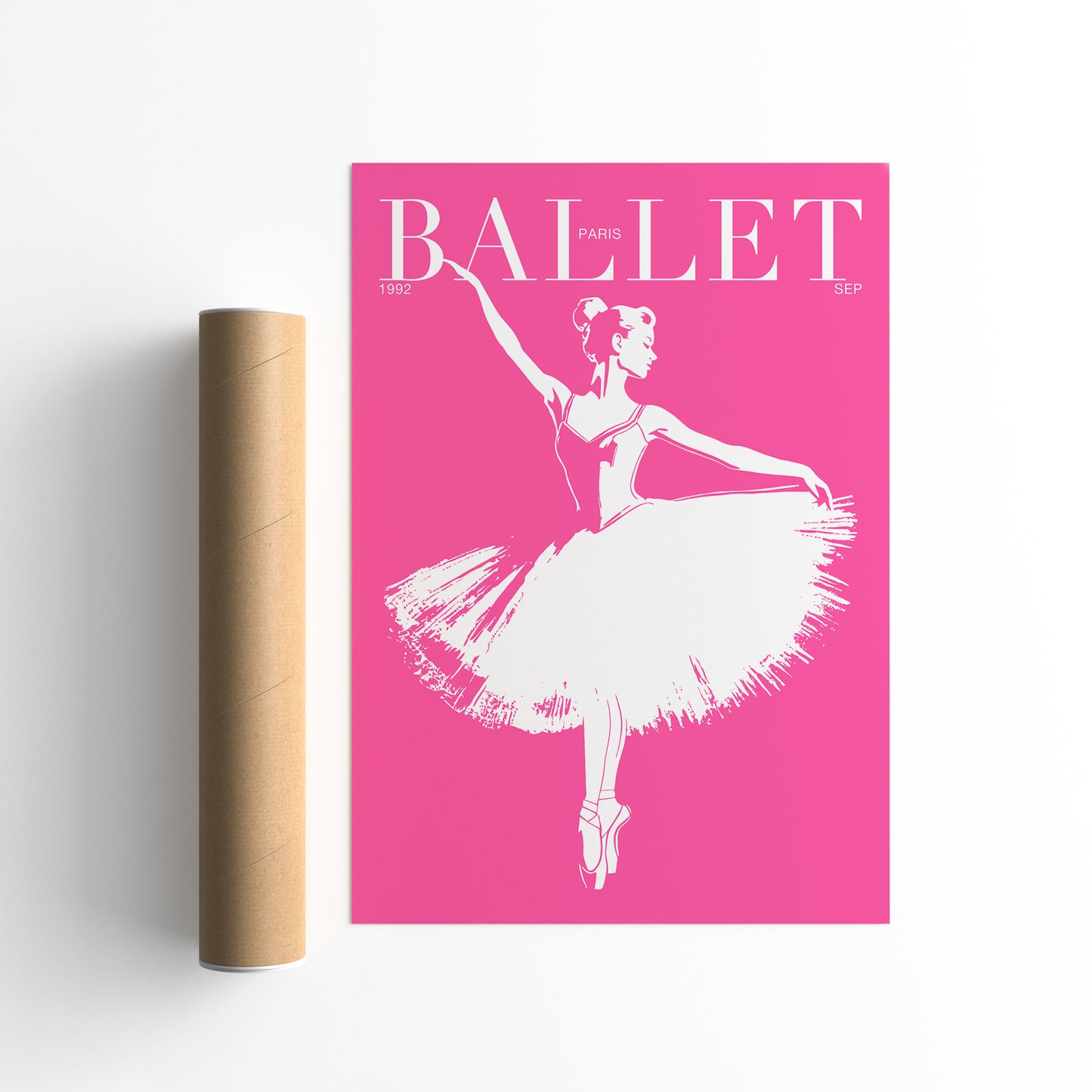 Pink Paris Ballet Poster