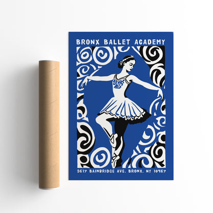Vintage Bronx Ballet Academy Poster