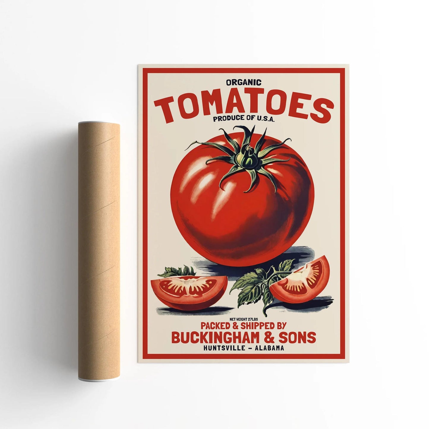 Organic Tomatoes Produce Poster