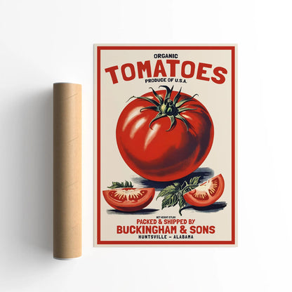 Organic Tomatoes Produce Poster
