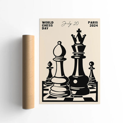 World Chess Day Paris 2024 Poster