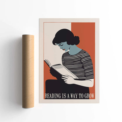 Reading Growth Wall Art Print