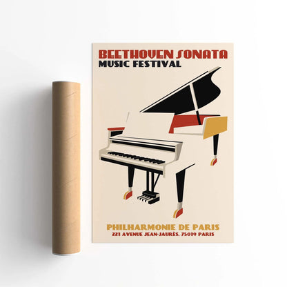 Philharmonie Music Poster Print